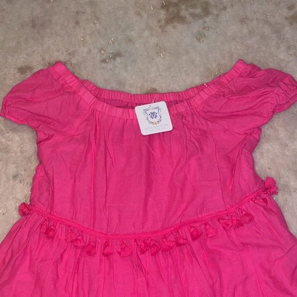 Pink Off Shoulder Dress - Picture 3 of 4